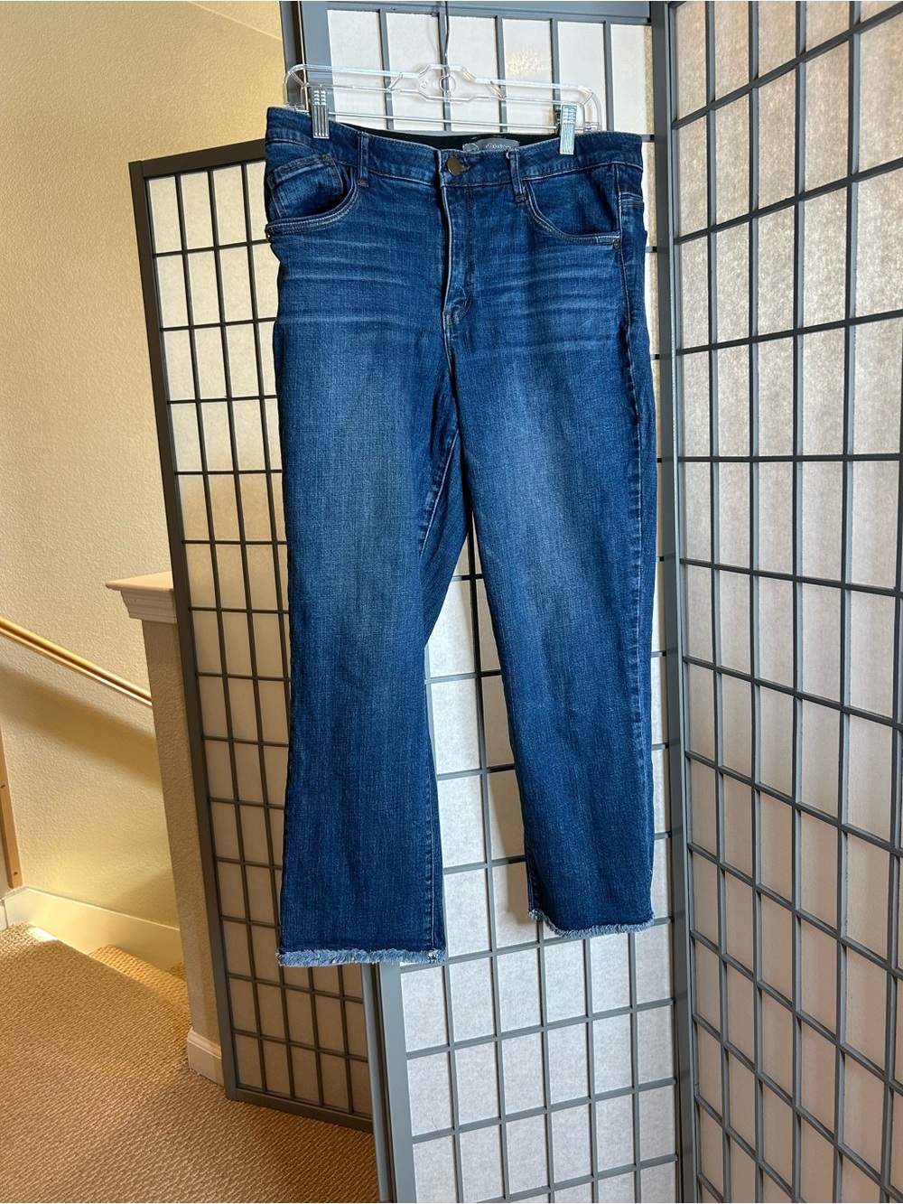 Wit & Wisdom Dark Blue Cropped Straight Jeans
